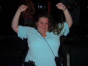 Partying in a wheel chair
