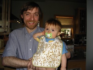Daddy & son at Passover  