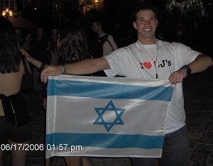 Me and the Israeli flag  