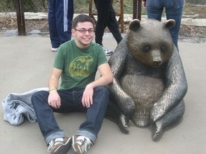 me and a panda                     
