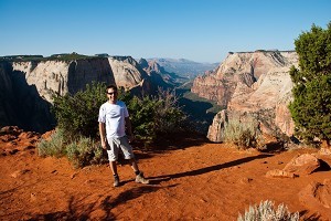 Me at the top of ZION