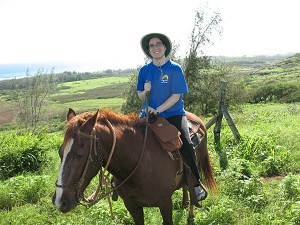 Horseback ride in Hawaii                
