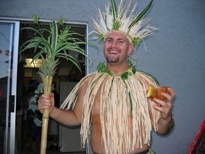 Costume for a luau party 