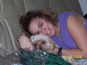 Me and my dog Chloe      