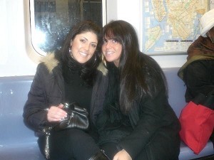 On the train in NYC      