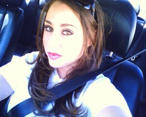 me in the car