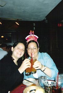 My sister & I on my 21st!