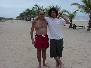 @ The beach with  my dad 